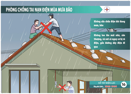 Các biện pháp an toàn điện khi vào mùa mưa bão
